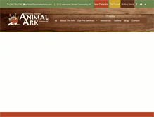 Tablet Screenshot of animalarkvet.com